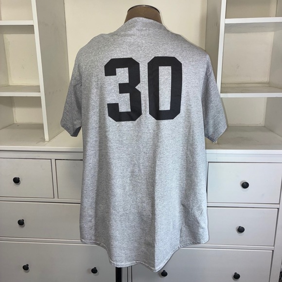 Augusta Encino Bulldogs Baseball Jersey Shirt Mens XL Gray Button Front 30 - Picture 2 of 7